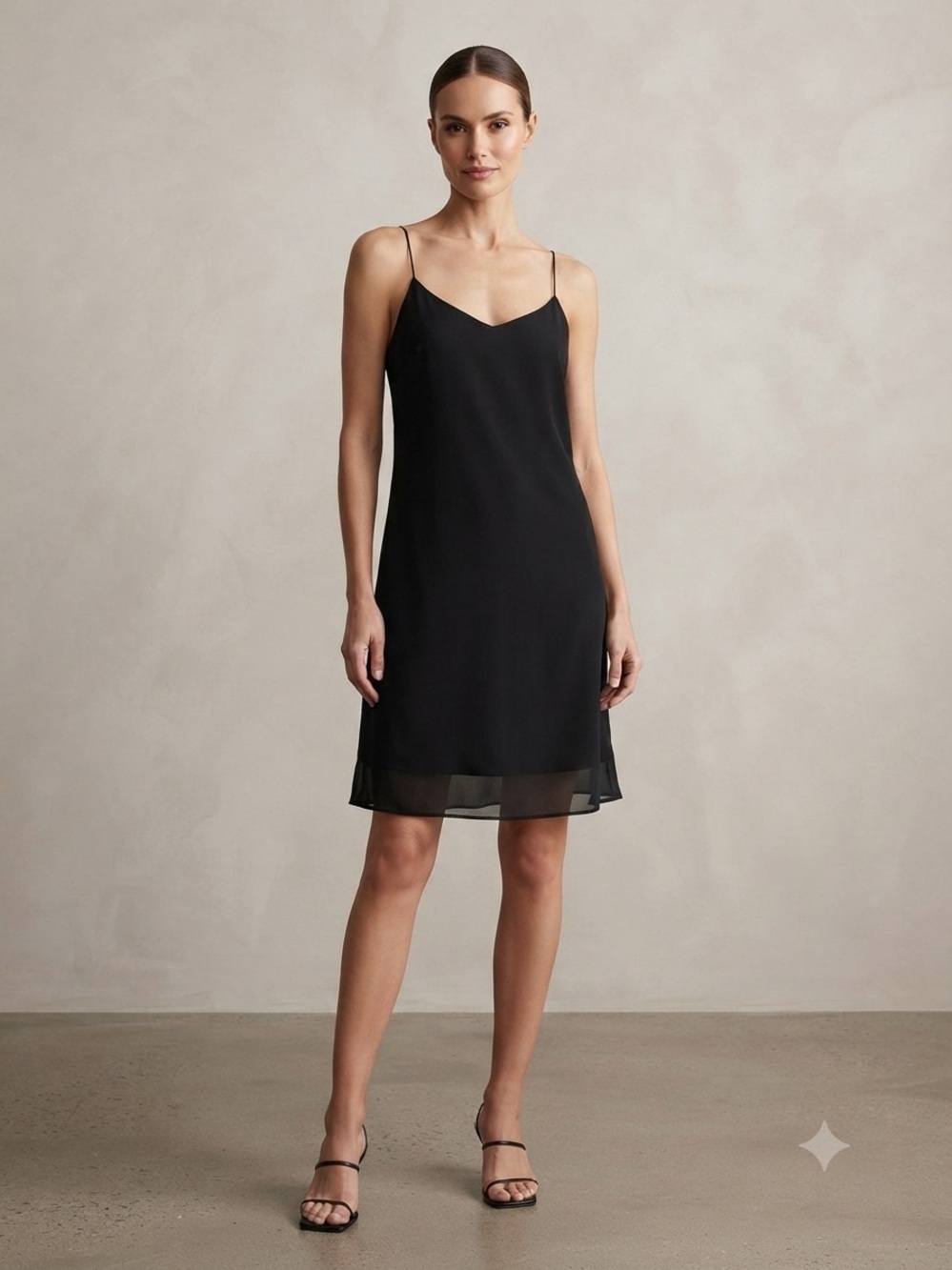 Japna Black Back Lace Slip Dress Sz- Medium Goth Witchy Loungewear Fairy Grunge